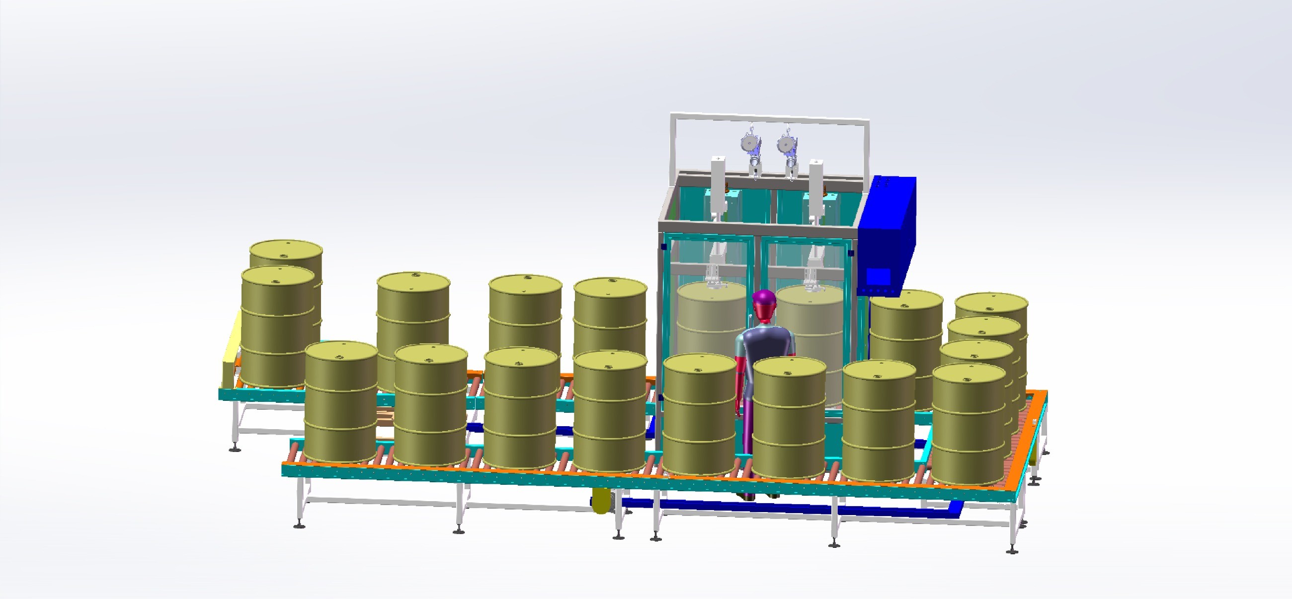 化工灌裝機,200L灌裝機,涂料油漆灌裝機,潤滑油灌裝機