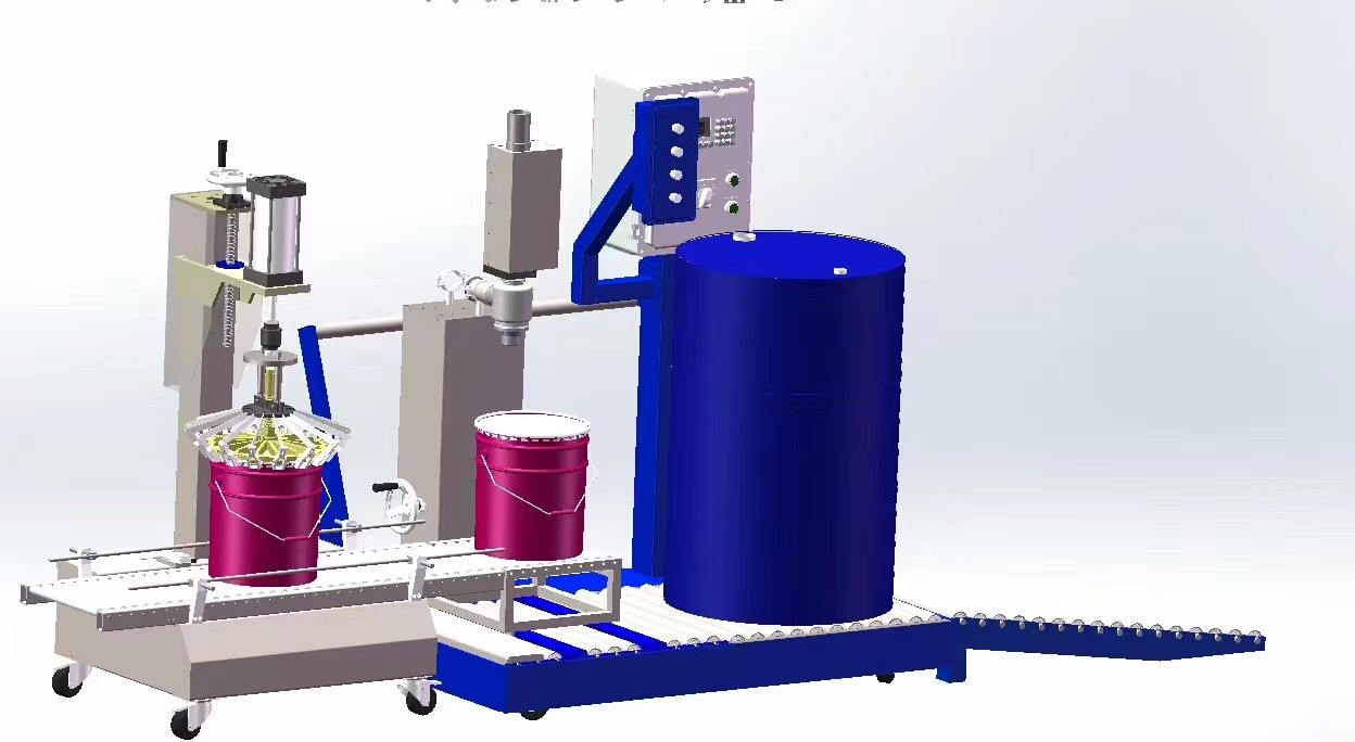 化工灌裝機,200L灌裝機,涂料油漆灌裝機,潤滑油灌裝機