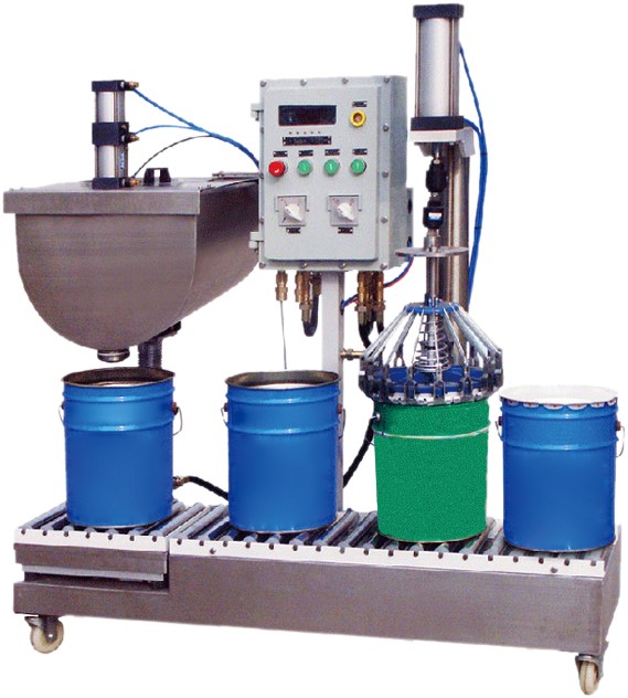化工灌裝機,200L灌裝機,涂料油漆灌裝機,潤滑油灌裝機