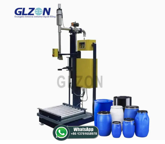 Semi-Auto Single Drum Filling Machine for Filling 200L Engine Oil, Essence, Additives Semi-Auto Single Drum Filling Machine