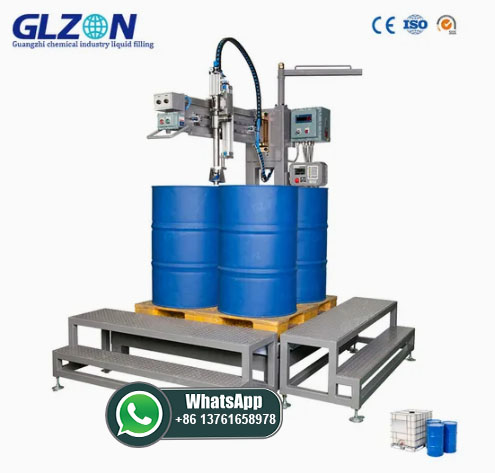 Semi-Automatic Ex-Proof Slurry Swing Arm Type 4*200L Drum Filling Machine 4*200L Drum Filling Machine