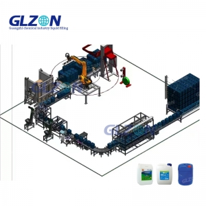 Fully Automatic 23kg Glacial Acetic Acid Can Weight Filling Machine