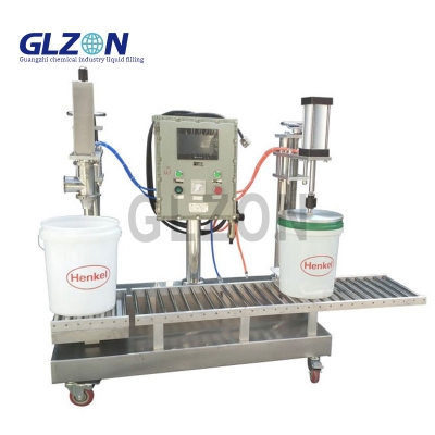 Paints Pallet Multi-Head Drum Filling Machine for 30L