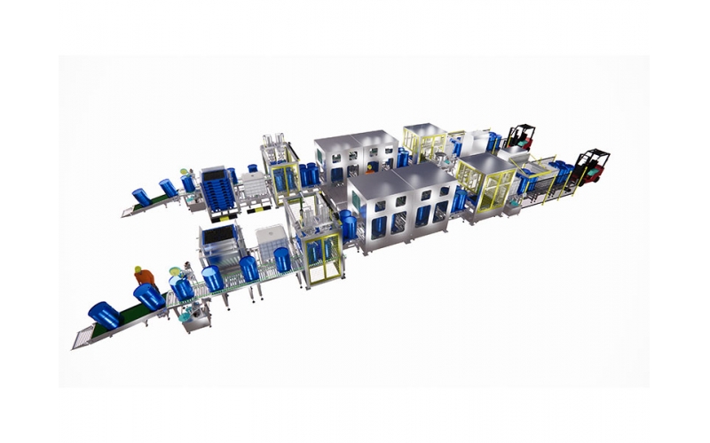 Automatic drum filling system