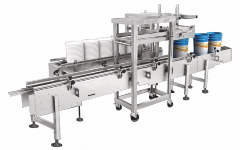 Automatic 5-Gallon Pail Lid Capping and Pressing Machine