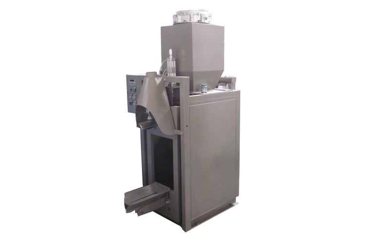 Air pressure valve bag packing machine with big storage bin