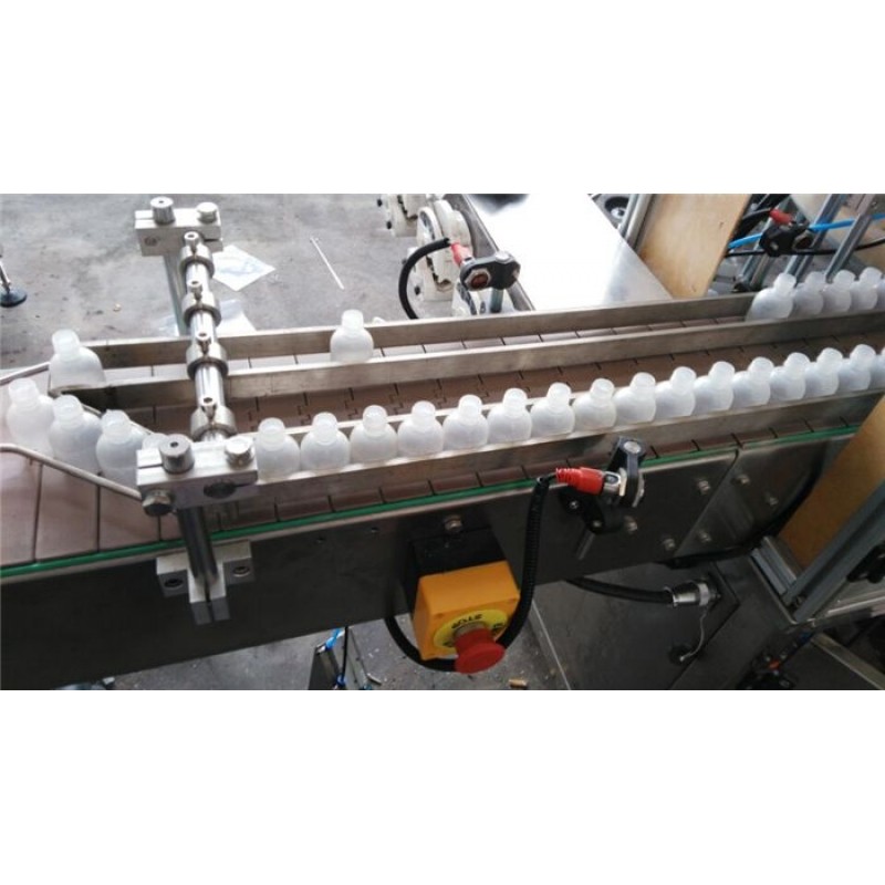 自動理瓶、灌裝旋蓋、貼標