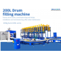 Auto Line Chemical Liquid Quantification Automatic Capping and Capping 200L Drum Filling Machine